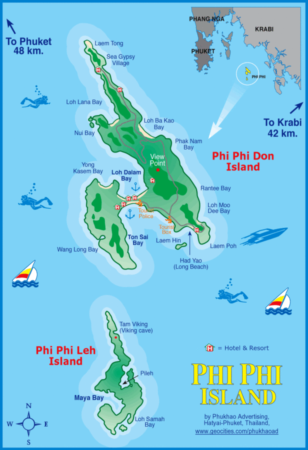карта Пхи-Пхи